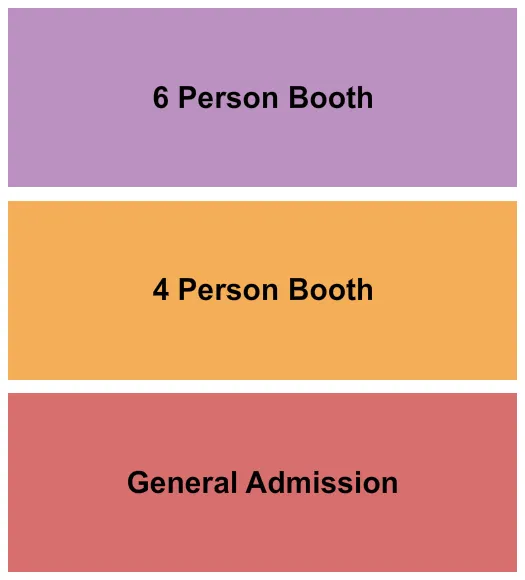 GA/4/6 Person Booth Seating Map